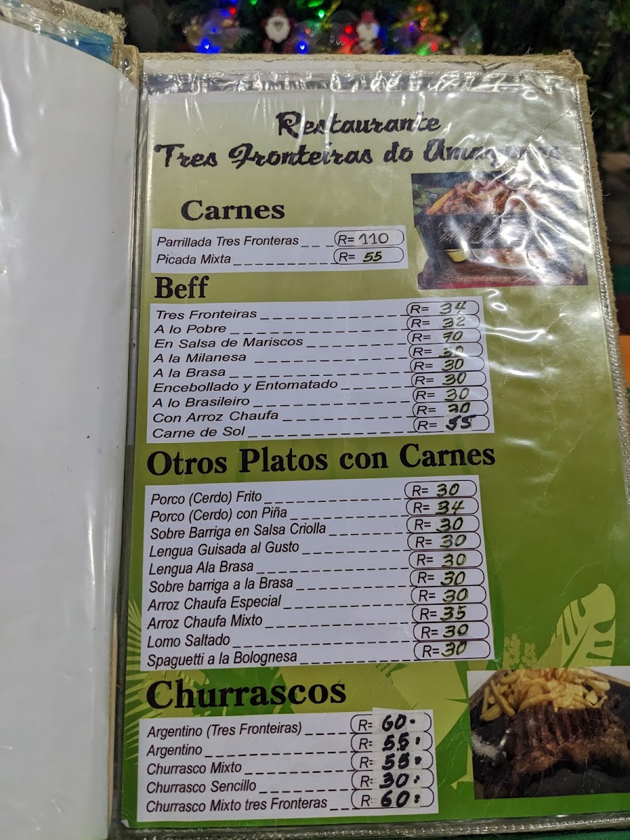 Menu Restaurante Tres Fronteiras-7